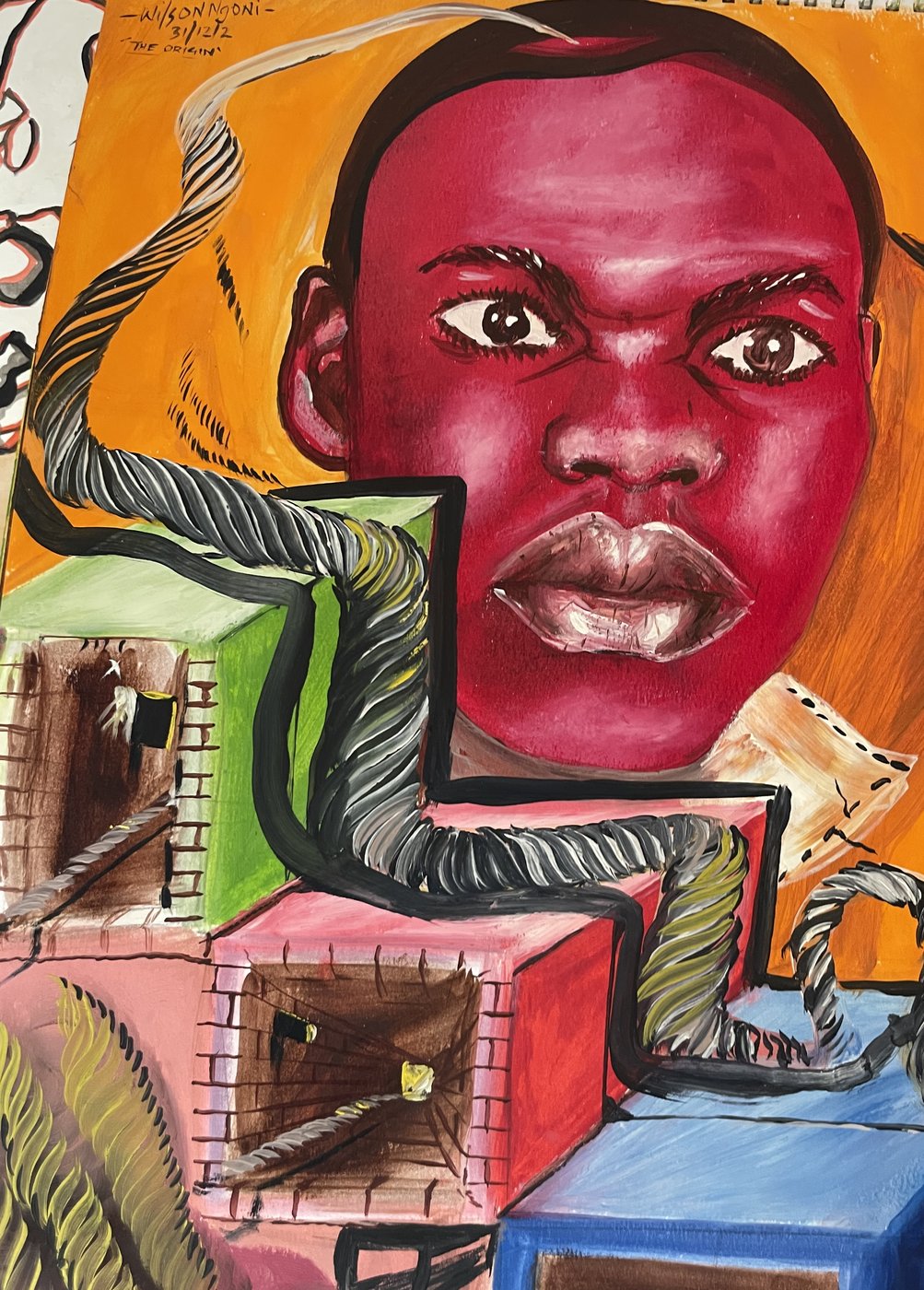 The Outline — Acrylic on Paper