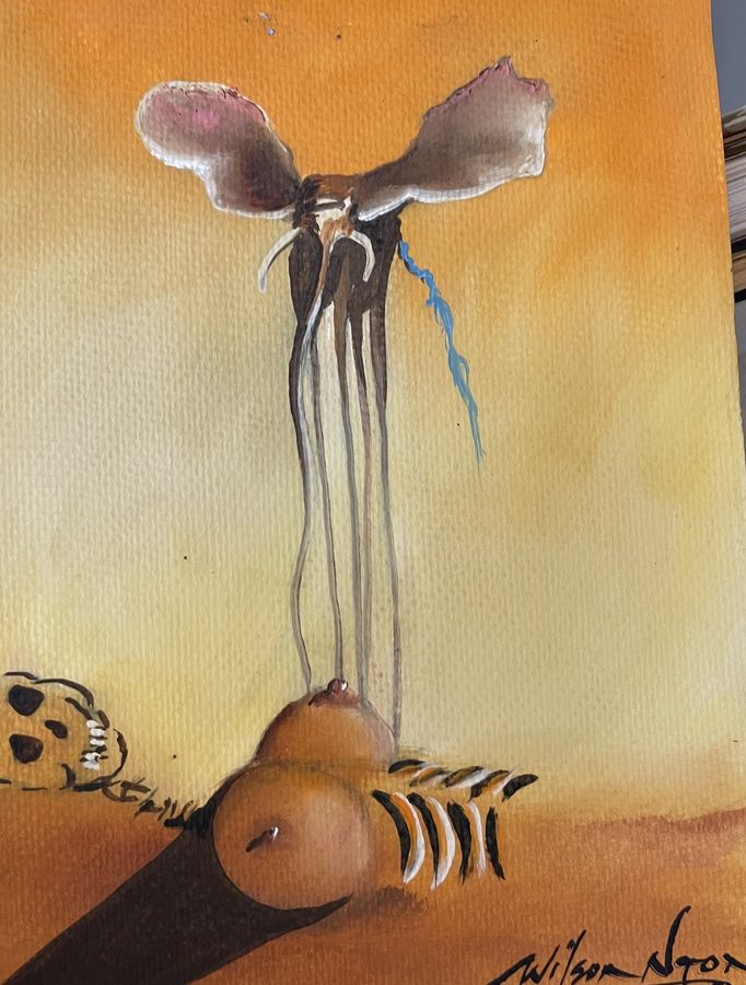 Surreal Study - Watercolor on Paper